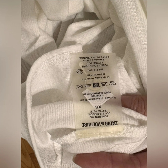 Zadig & Voltaire Tunisien McLove Rainbow T-shirt - Picture 7 of 8